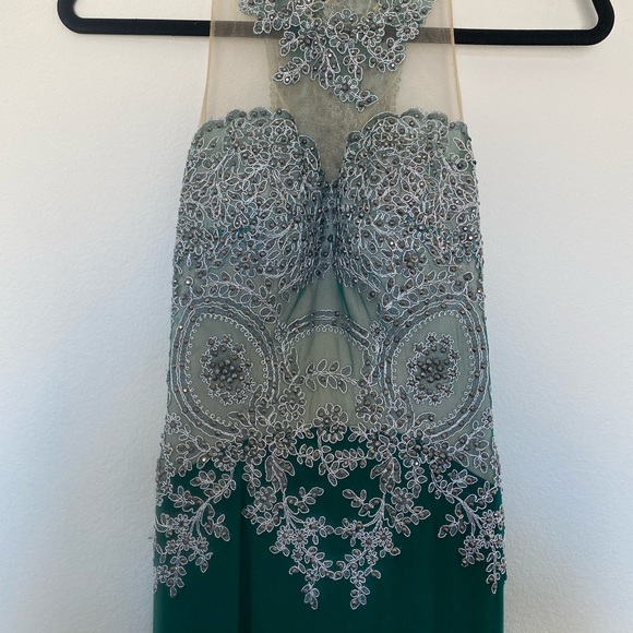 Mermaid Green Prom Dress - Picture 4 of 10